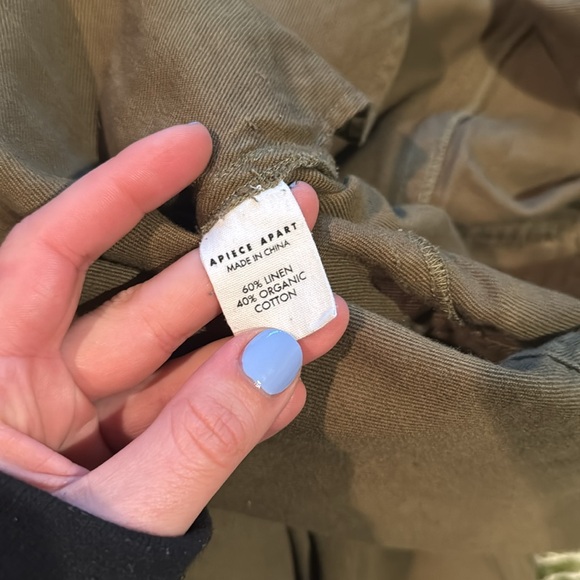 Apiece Apart Raito Jumpsuit ARMY GREEN - Picture 6 of 6